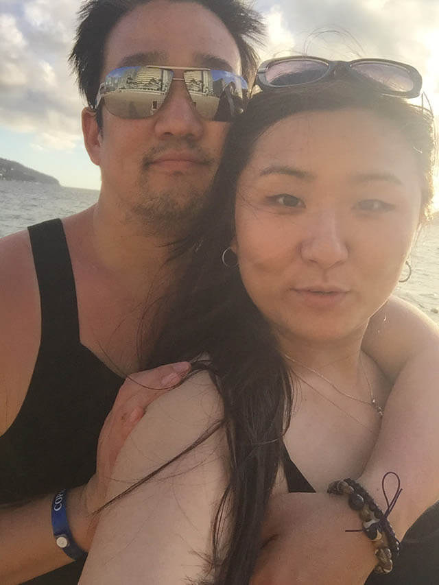 ミンミン夫婦のラブラブ写真