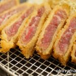 炸牛排上村 AEON MALL岡山店 炸牛里肌定食的牛肉 okayama.biz