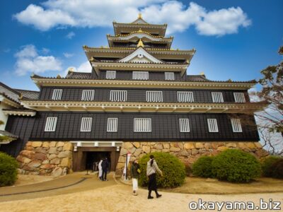 令和の大改修後の岡山城の写真画像